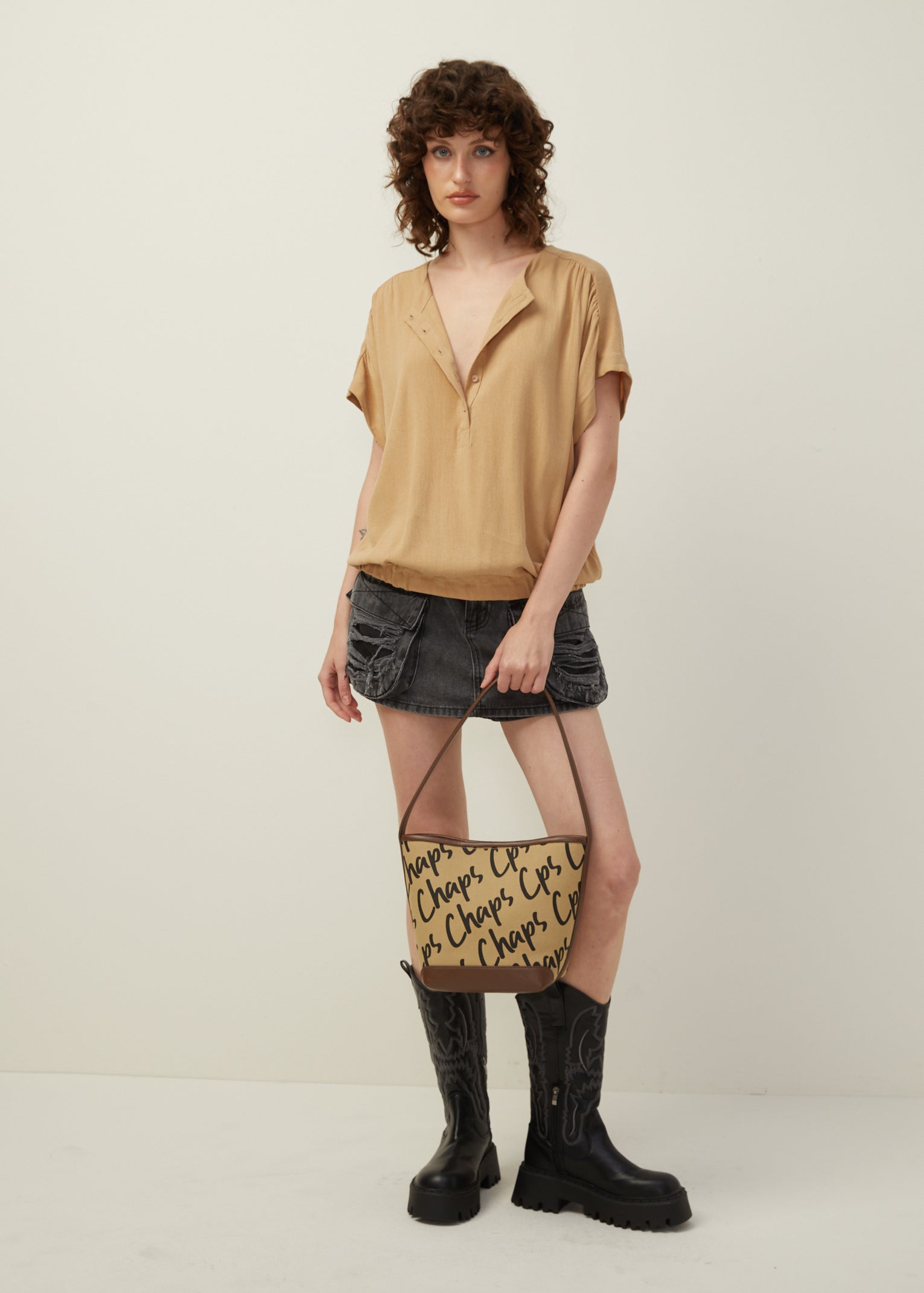 MONOGRAM BUCKET BAG - CPS Chaps Official Store