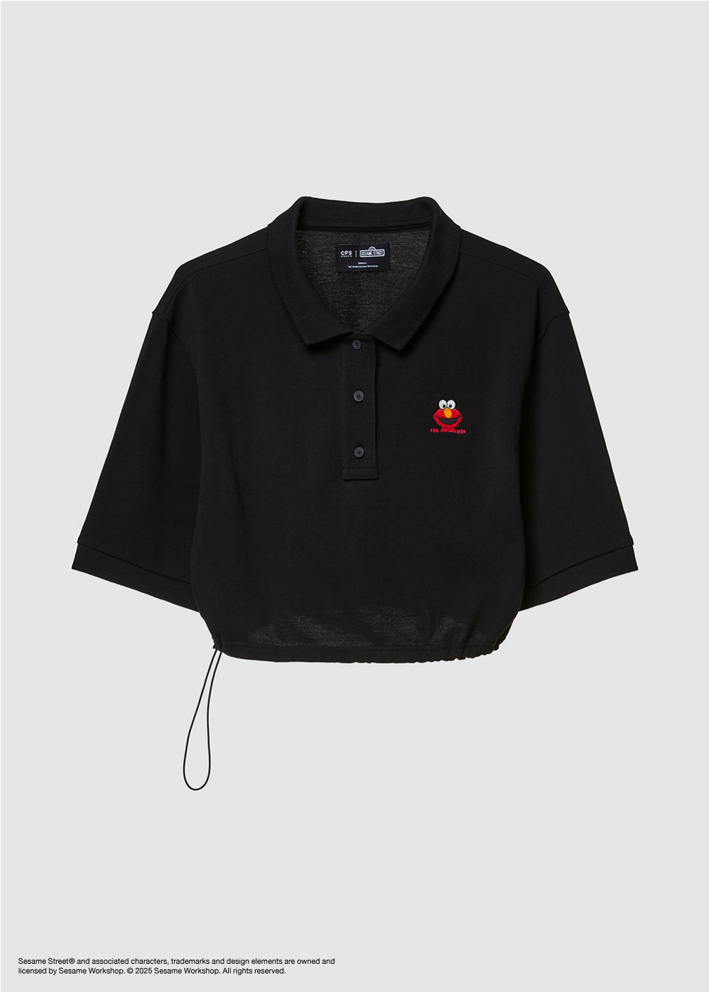 EMBROIDERED ELMO CROPPED POLO - CPS Chaps Official Store