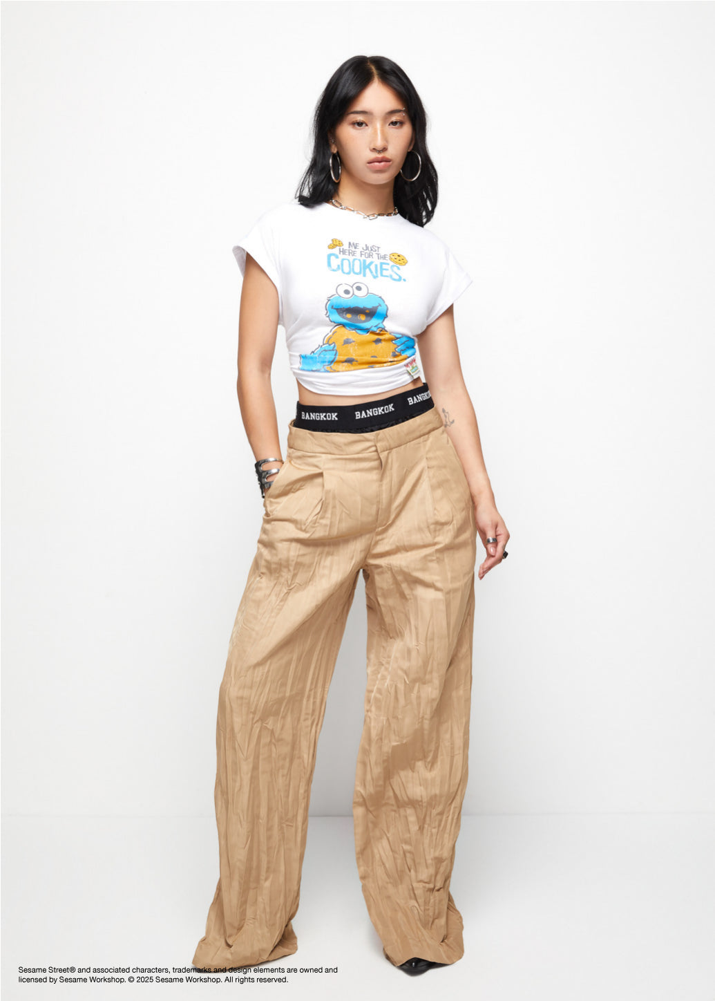 DOUBLE WAIST WRINKLED PANTS - CPS Chaps Official Store