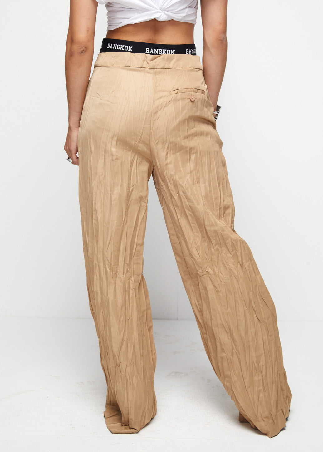 DOUBLE WAIST WRINKLED PANTS - CPS Chaps Official Store