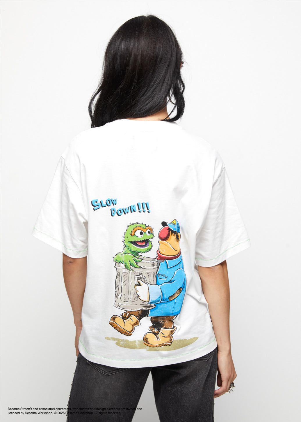 SESAME GRAPHIC STITCHING TEE - CPS Chaps Official Store