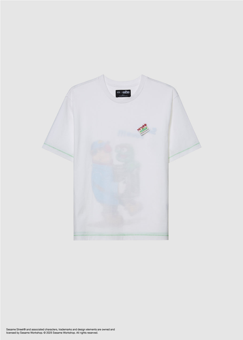 SESAME GRAPHIC STITCHING TEE - CPS Chaps Official Store