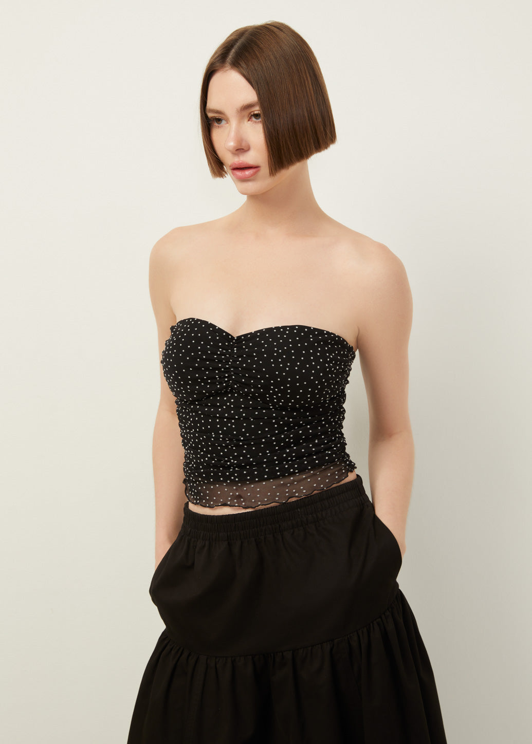 POLKA DOT TUBE TOP