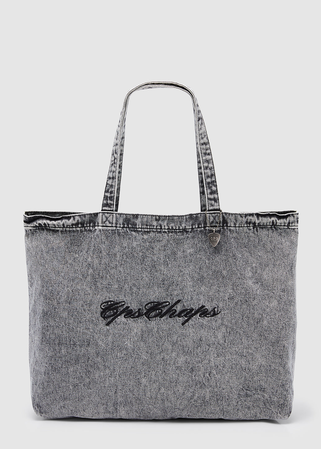 LOGO EMBROIDERED DENIM TOTE BAG - CPS Chaps Official Store