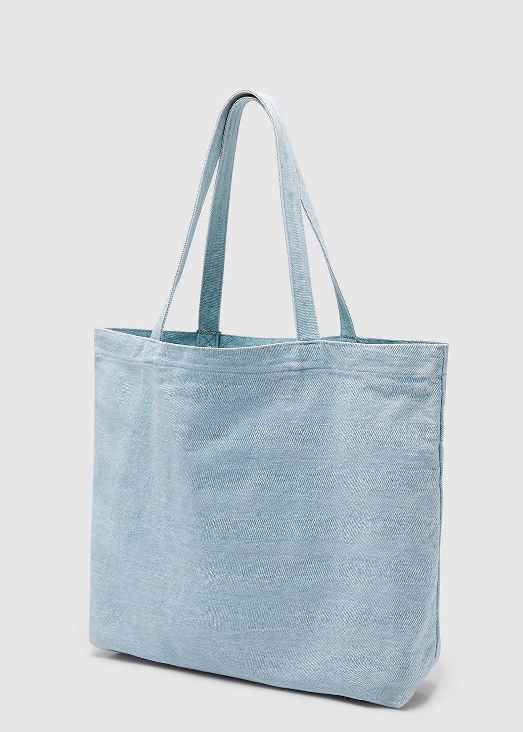 LOGO EMBROIDERED DENIM TOTE BAG - CPS Chaps Official Store