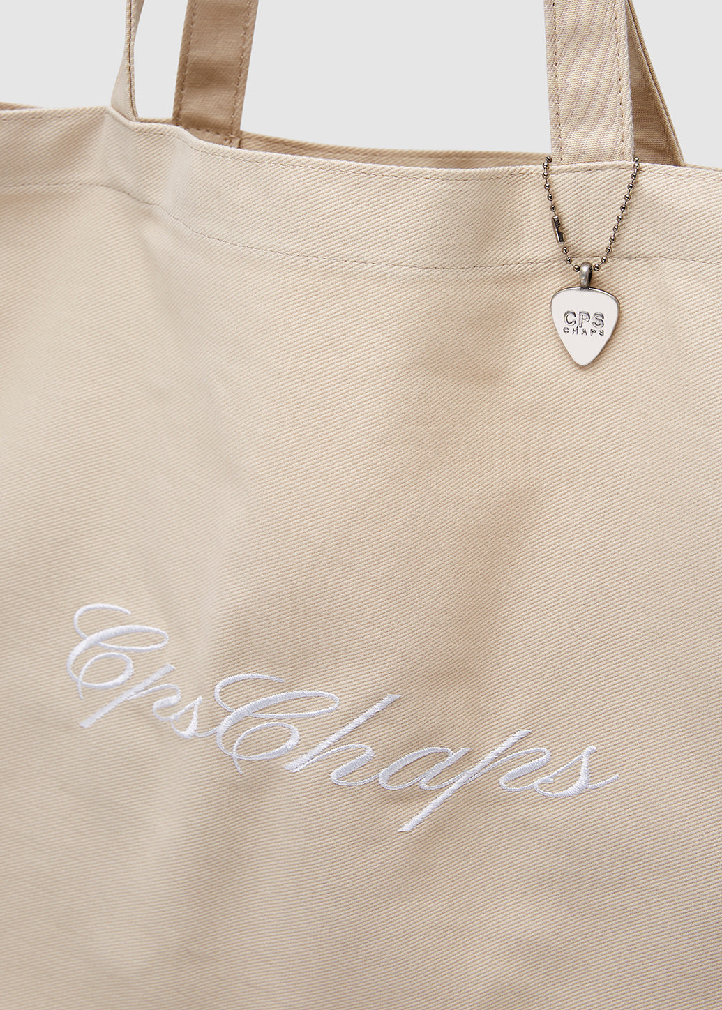 LOGO EMBROIDERED DENIM TOTE BAG - CPS Chaps Official Store