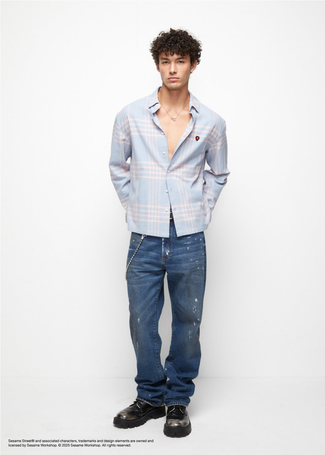 SESAME STREET CHECKERED SHIRT - CPS Chaps Official Store
