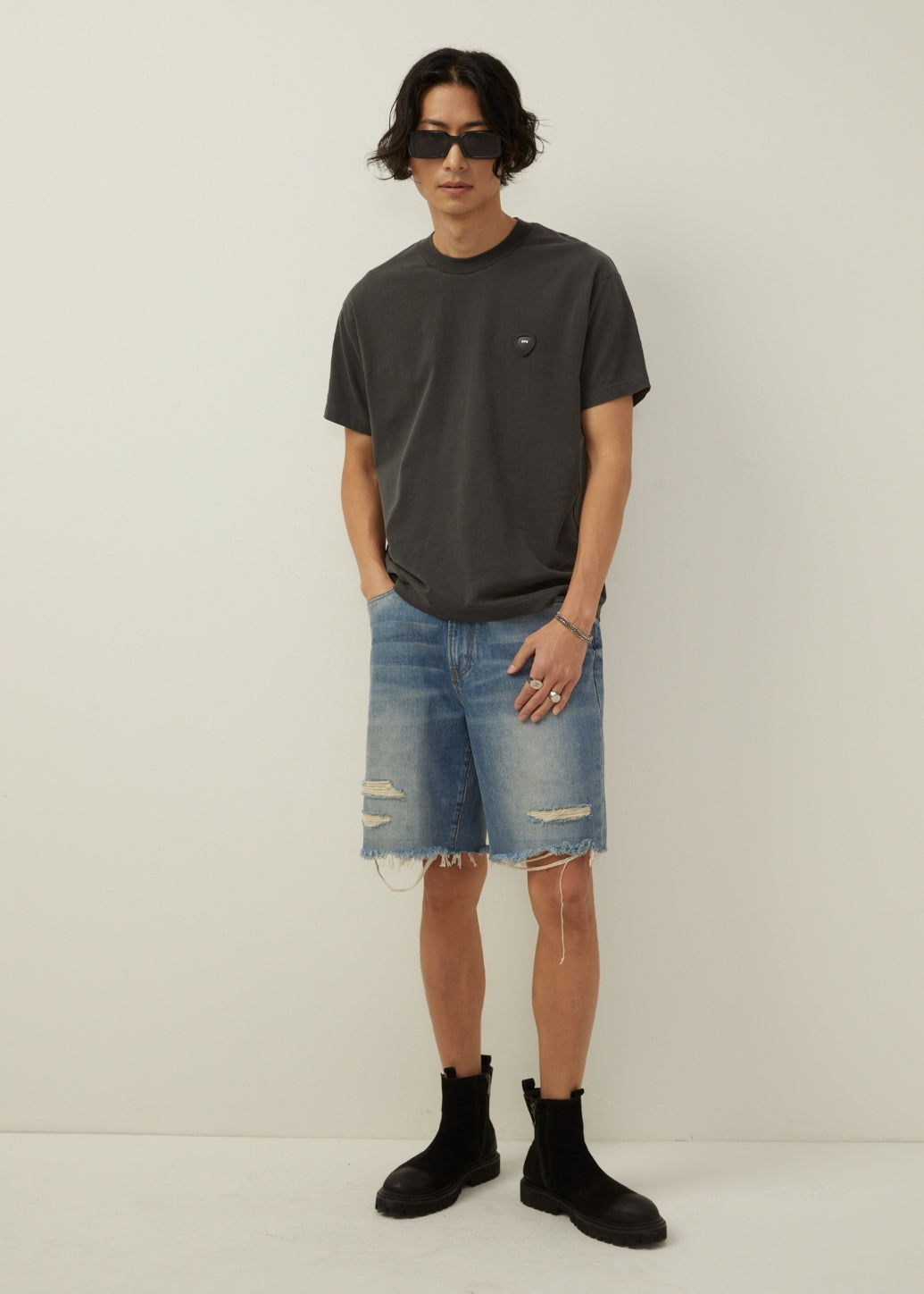 SYMBOLIC DISTRESSED TEE (GET FREE EXCLUSIVE GUITAR PICK) - CPS Chaps Official Store