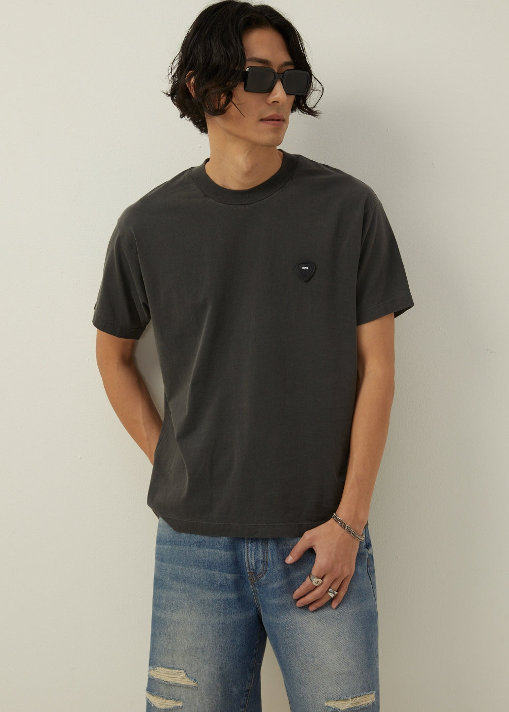 SYMBOLIC DISTRESSED TEE (GET FREE EXCLUSIVE GUITAR PICK) - CPS Chaps Official Store