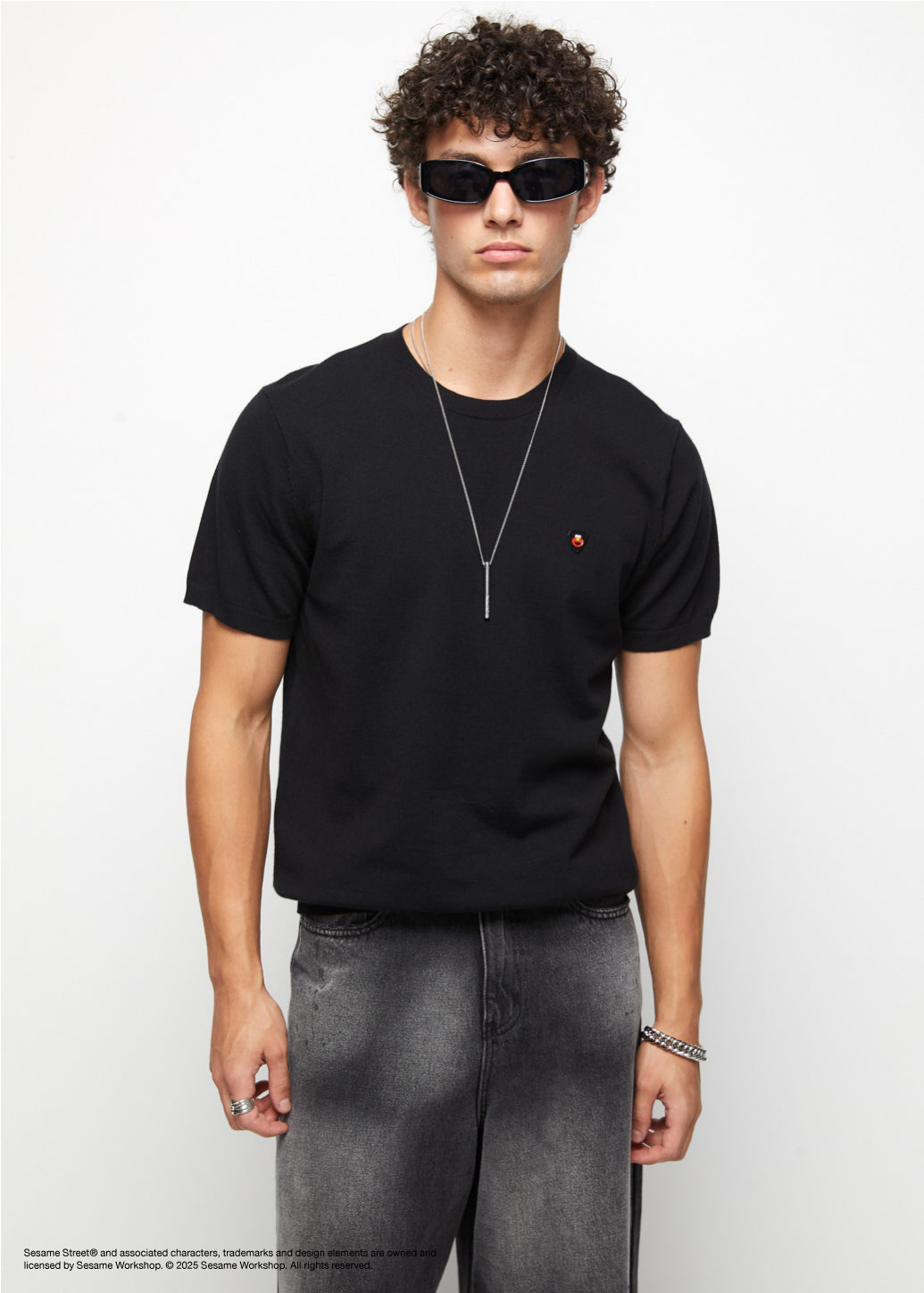 ELMO SIGNATURE LOGO KNITTED TEE - CPS Chaps Official Store