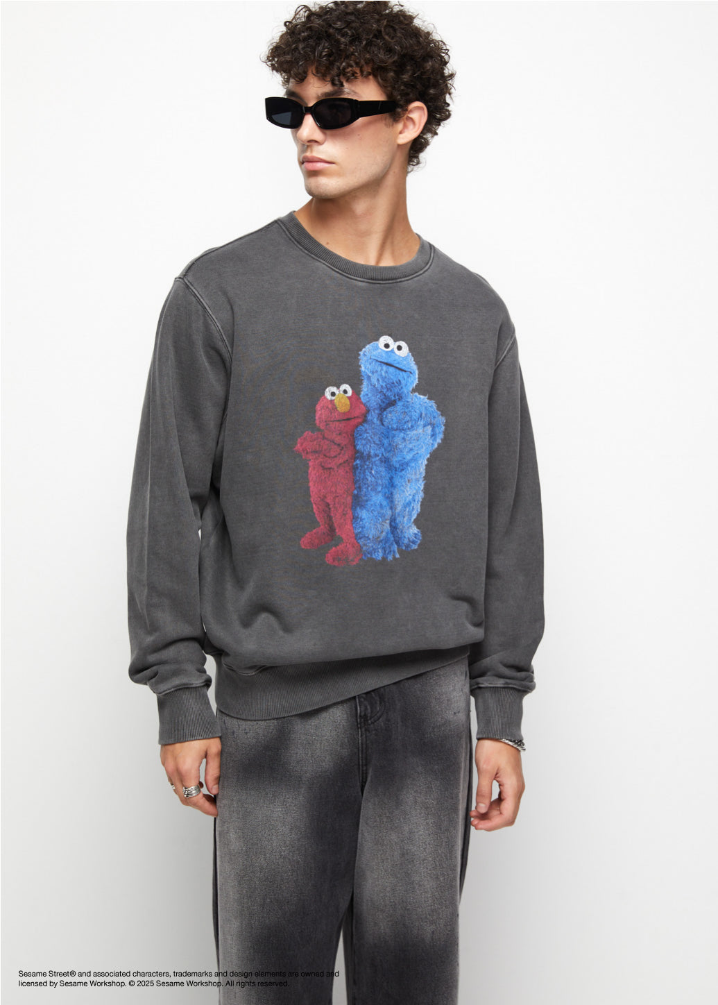 ELMO & COOKIE MONSTER GRAPHIC SWEATSHIRT - CPS Chaps Official Store