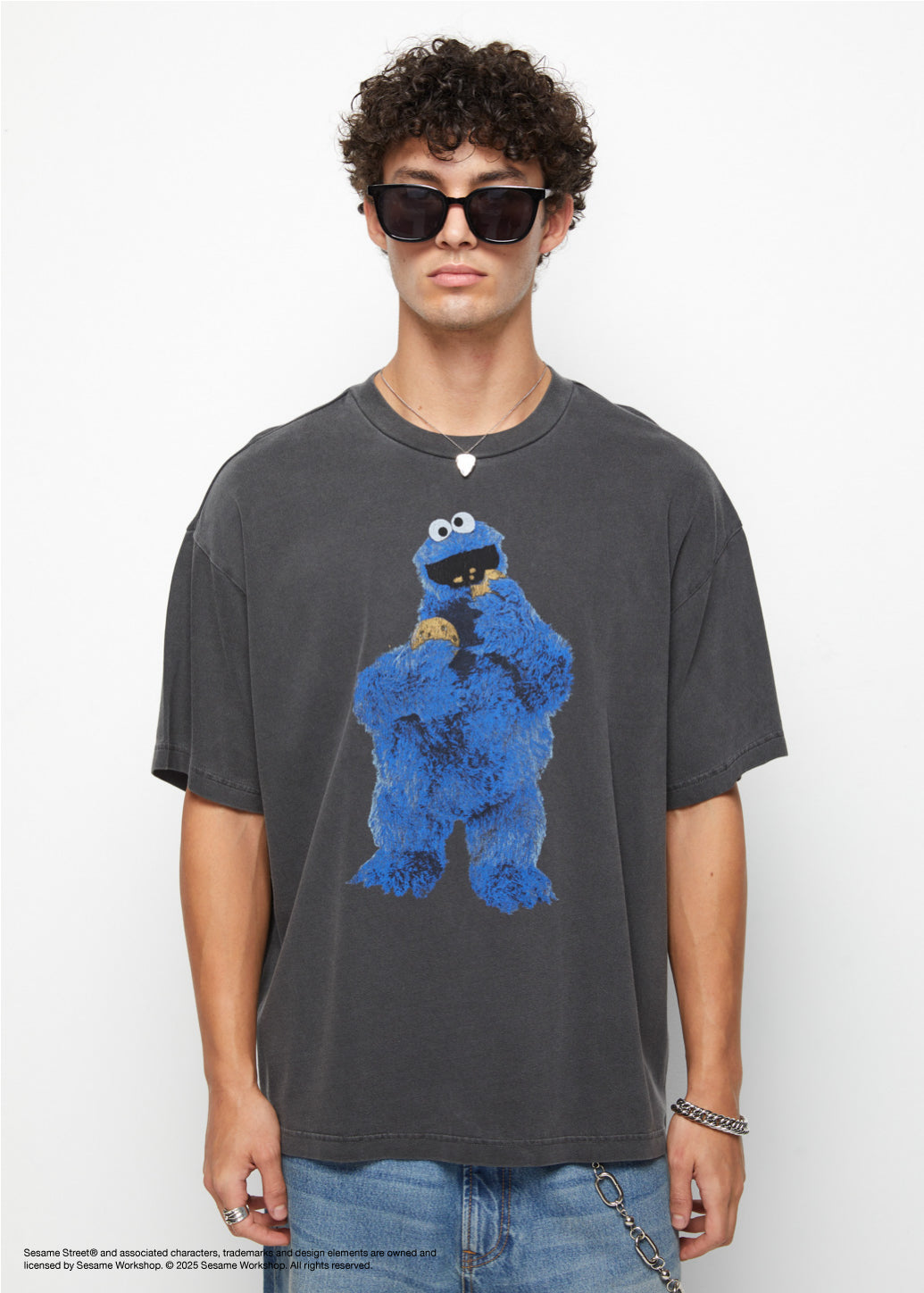 COOKIE MONSTER GRAPHIC TEE - CPS Chaps Official Store