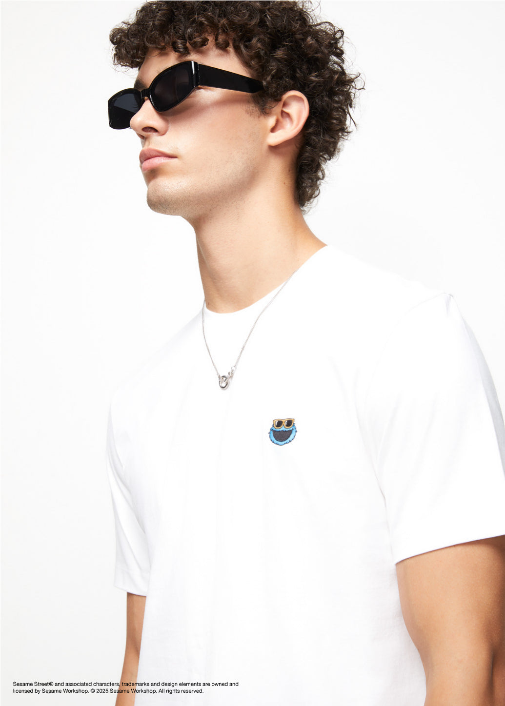 COOKIE MONSTER EMBROIDERED TEE - CPS Chaps Official Store