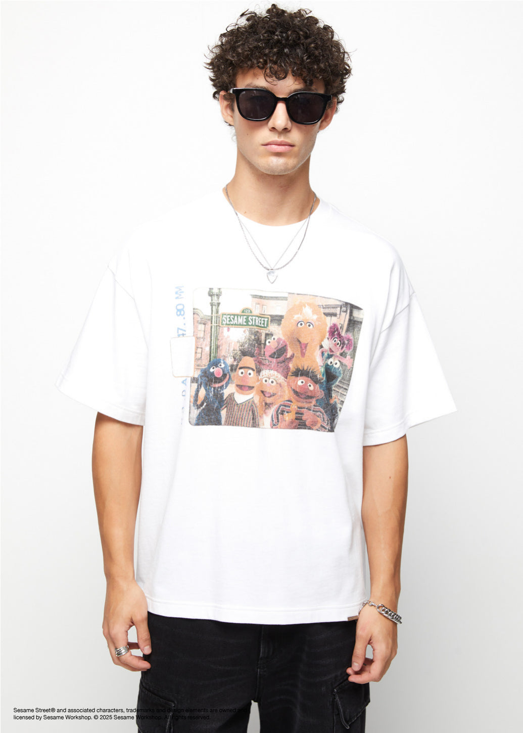 SESAME STREET CRACKED GRAPHIC TEE - CPS Chaps Official Store
