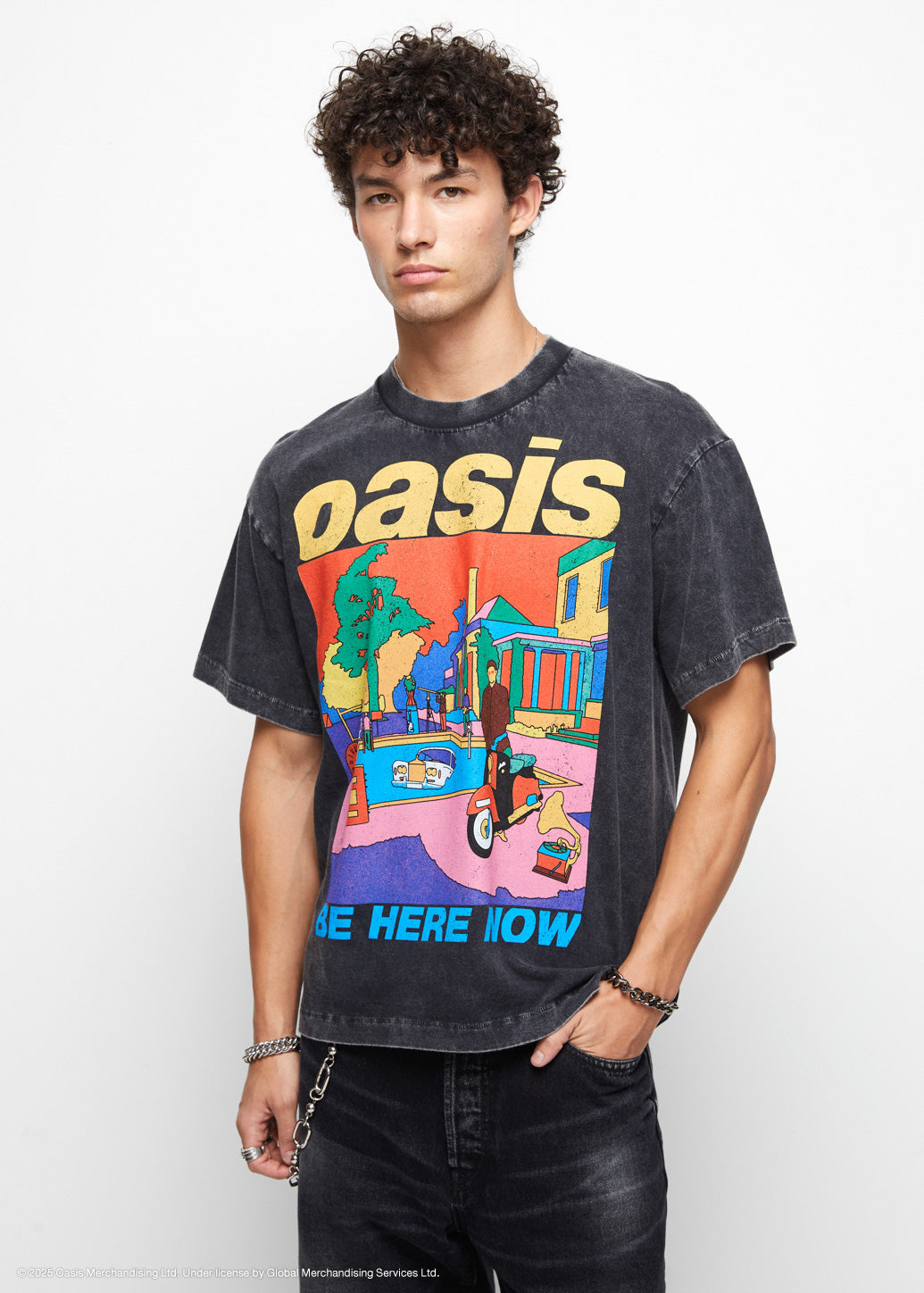 BE HERE NOW OASIS GRAPHIC TEE