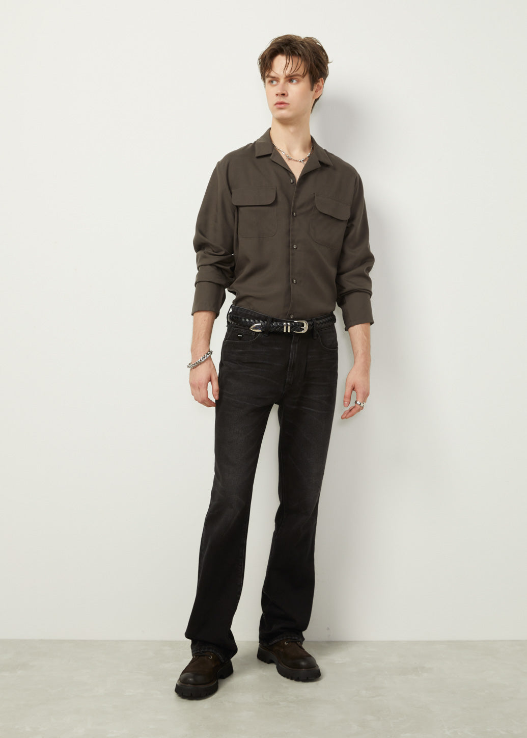WOVEN LEATHER BELT