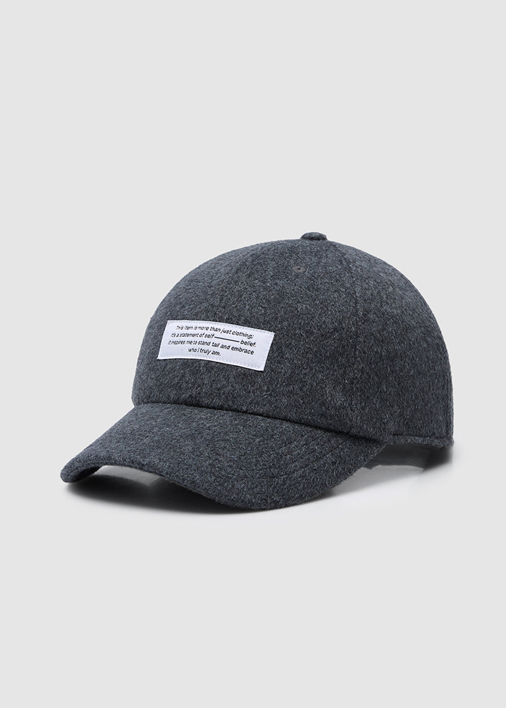GREY FELT CAP