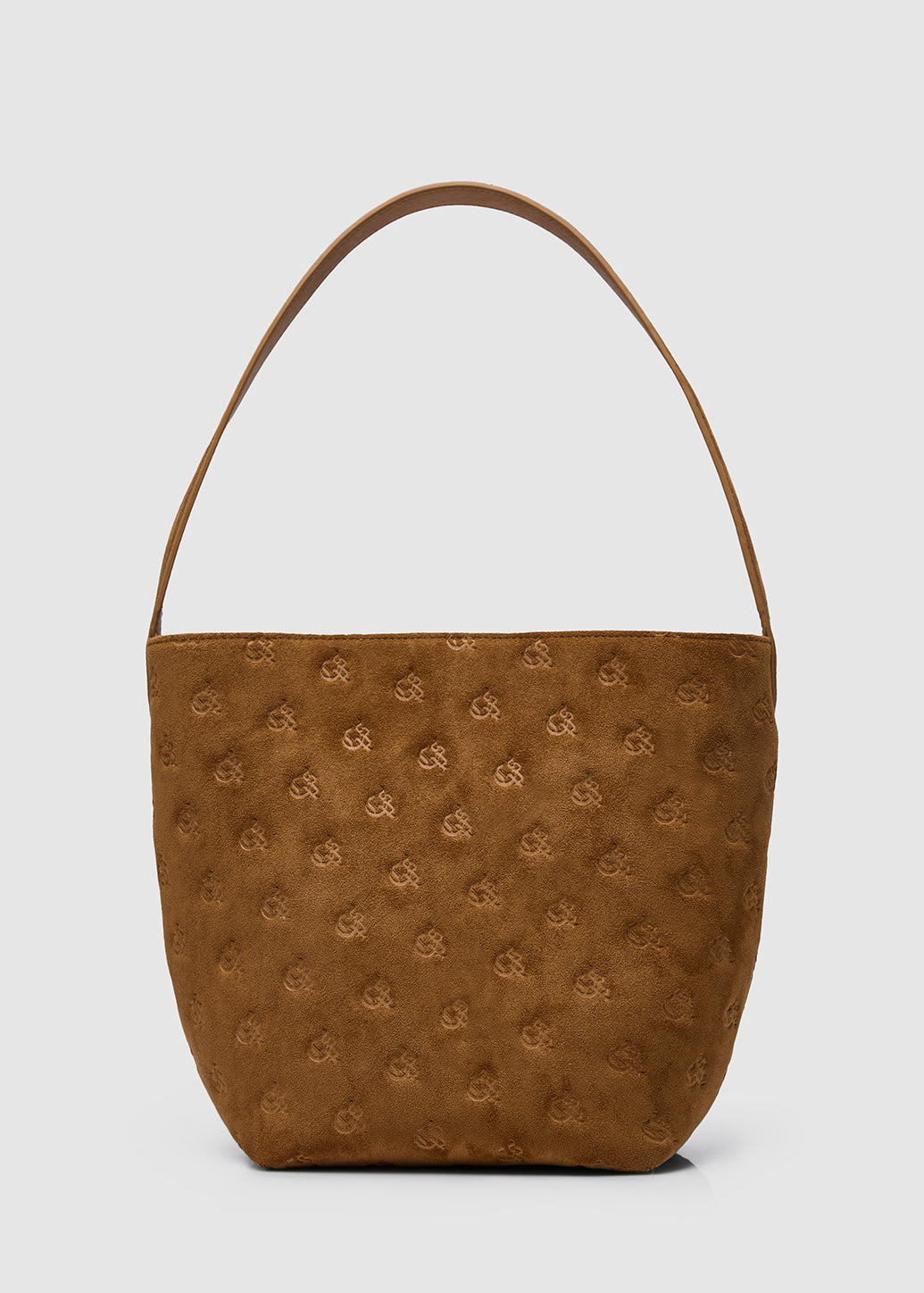 MONOGRAM SUEDE BUCKET BAG