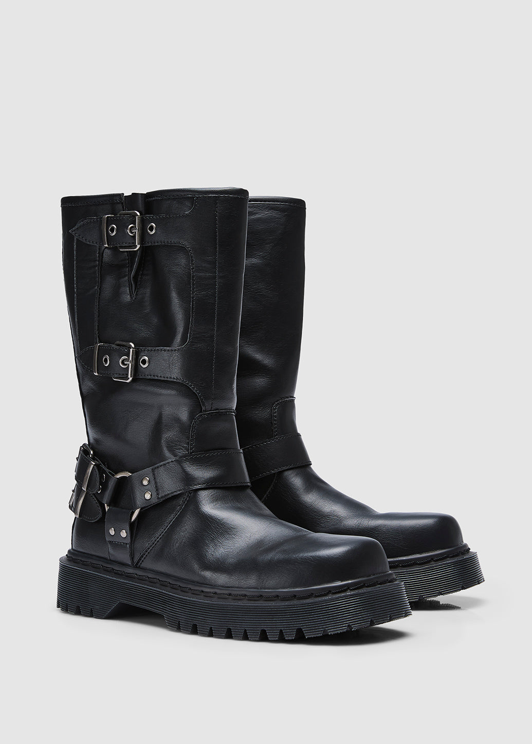 LEATHER BUCKLE BOOTS - CPS Chaps Official Store