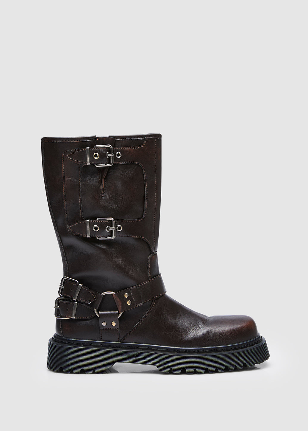 LEATHER BUCKLE BOOTS - CPS Chaps Official Store
