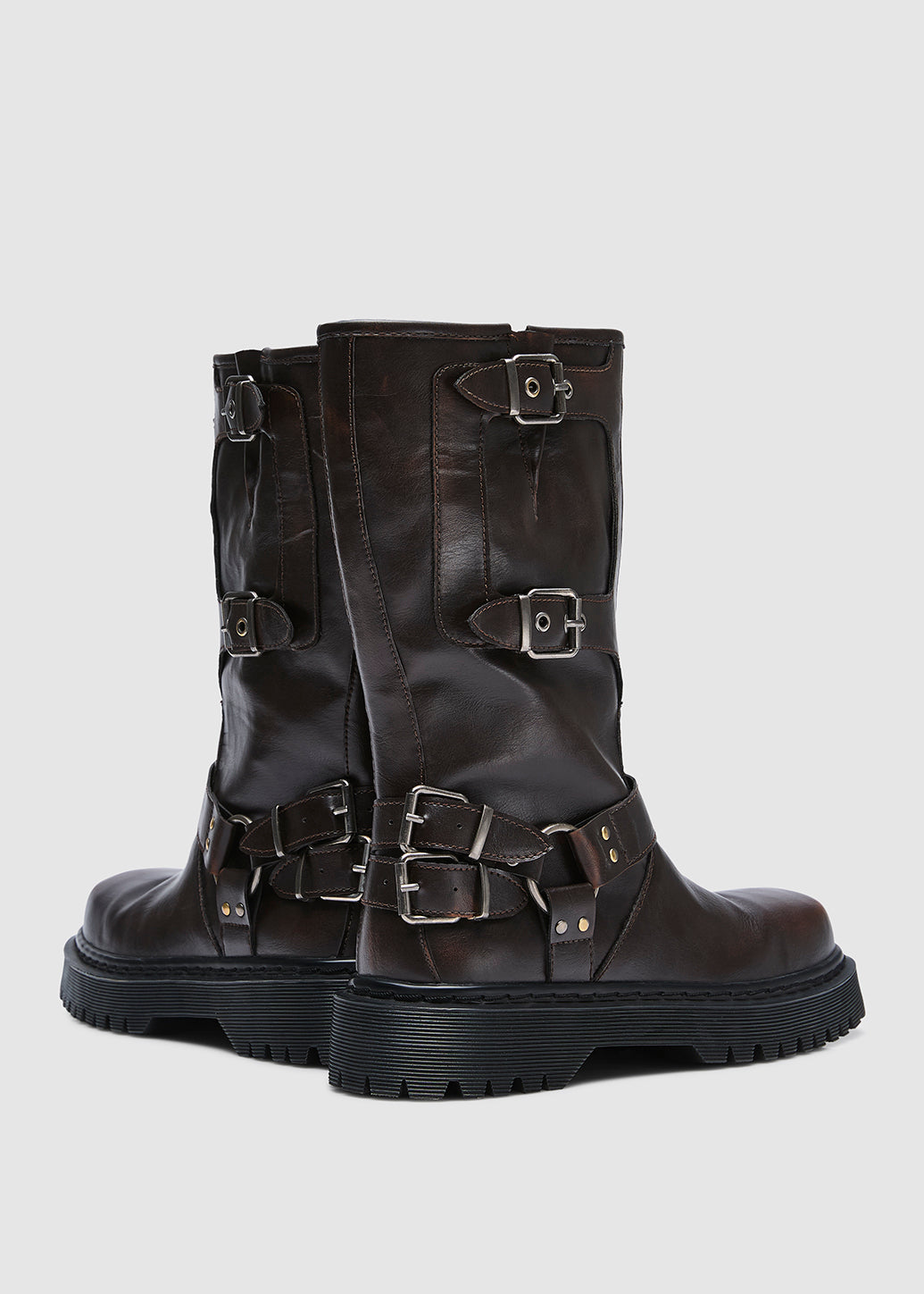 LEATHER BUCKLE BOOTS - CPS Chaps Official Store