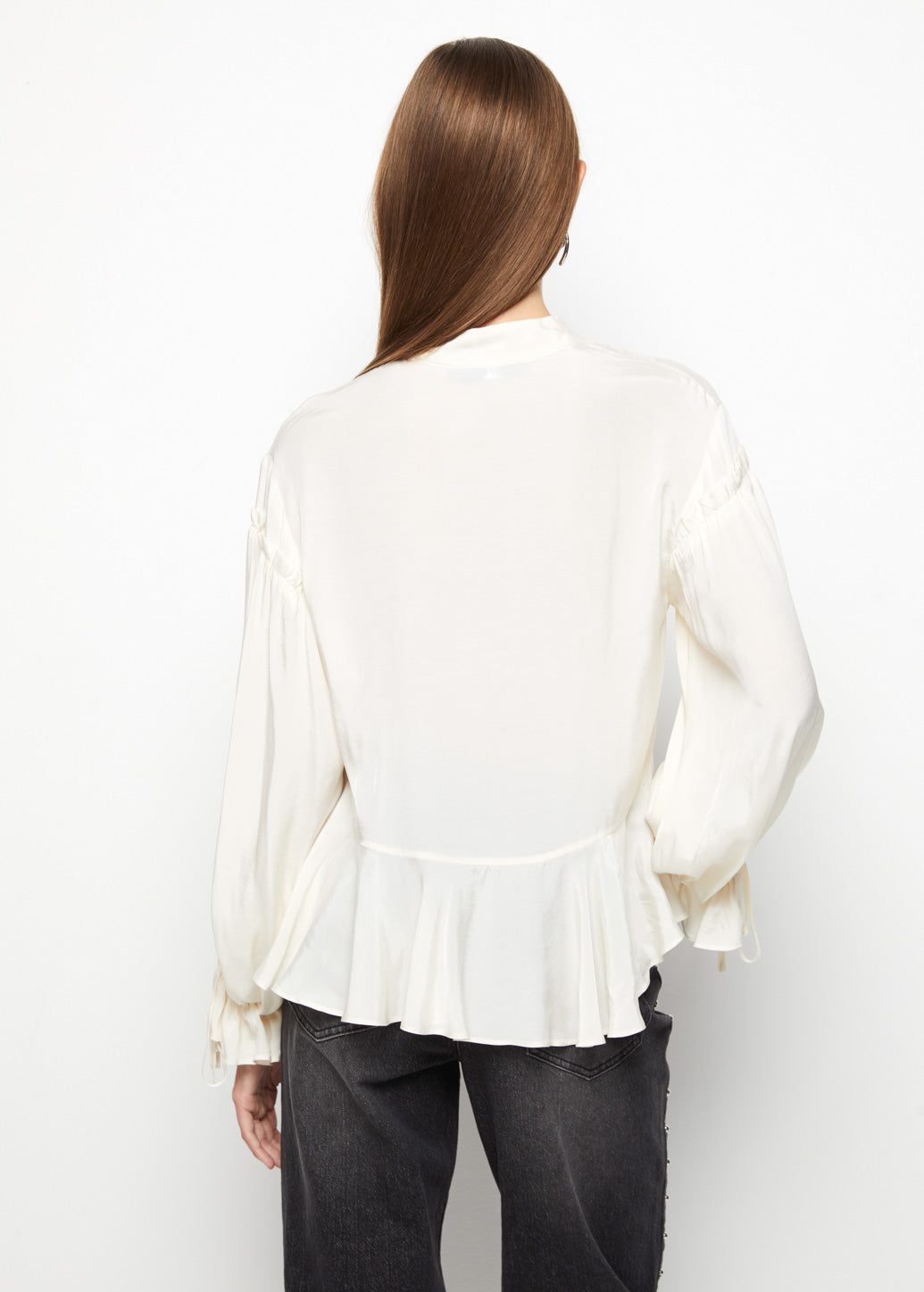 RUFFLED HEM BLOUSE - CPS Chaps Official Store