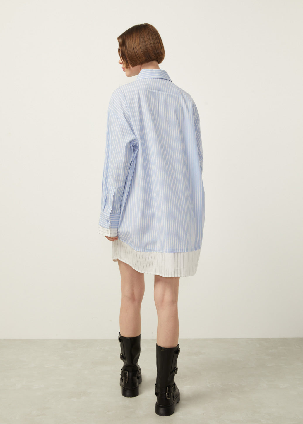 STRIPED SHIRT DRESS