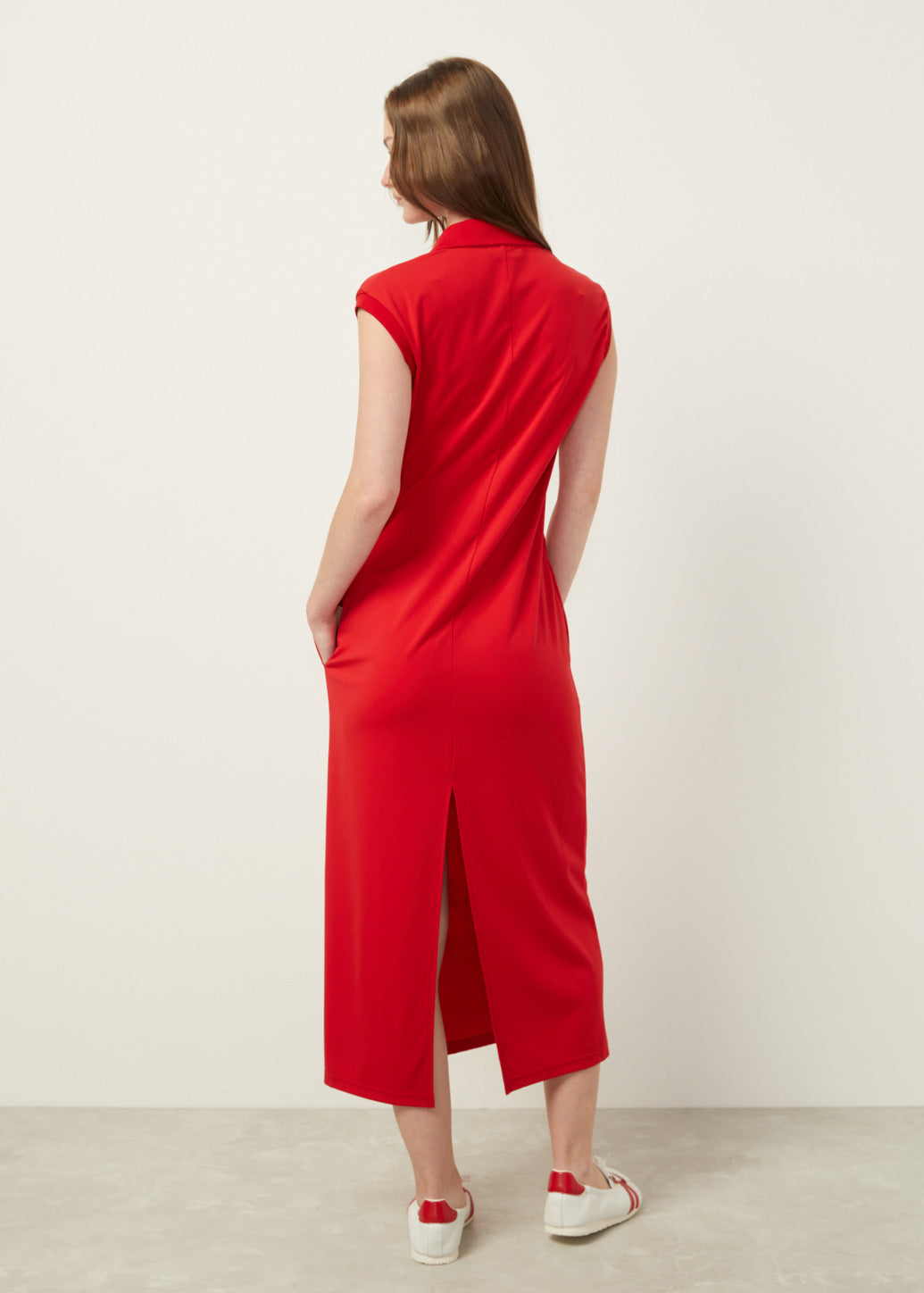 SLEEVELESS POLO DRESS