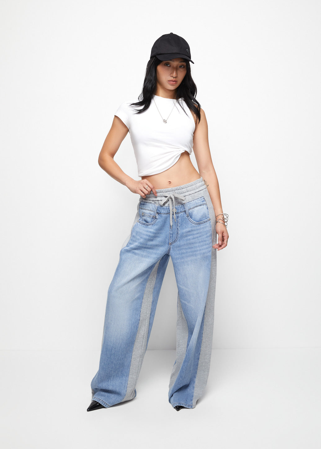 FRENCH TERRY JEANS PANTS