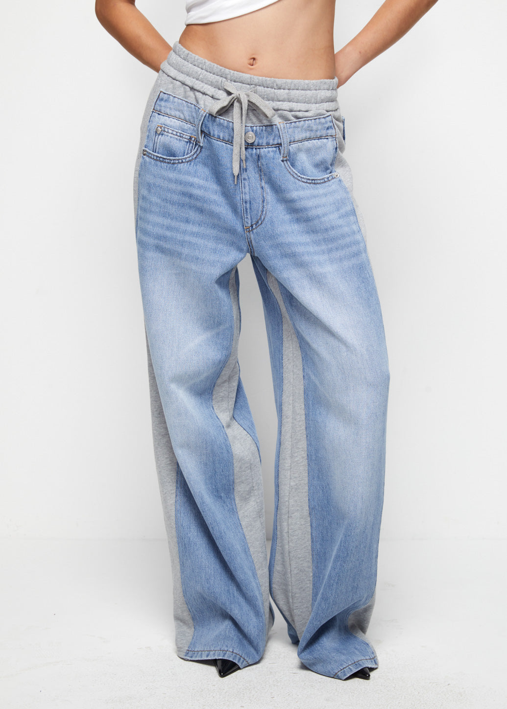 FRENCH TERRY JEANS PANTS