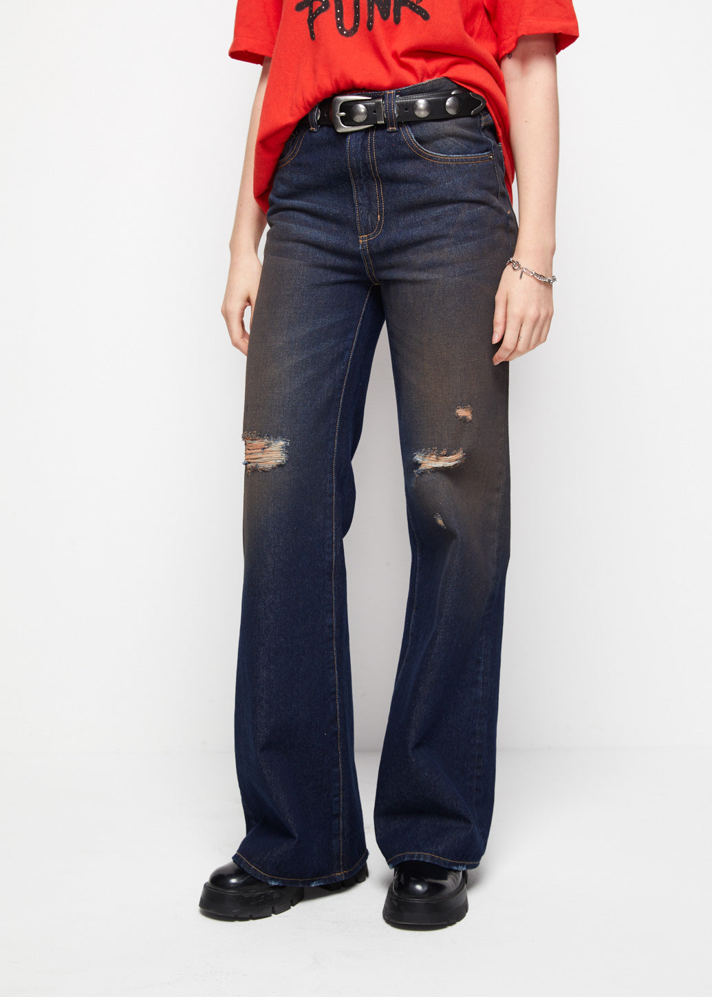 RUSTIC FLARE JEANS - CPS Chaps Official Store