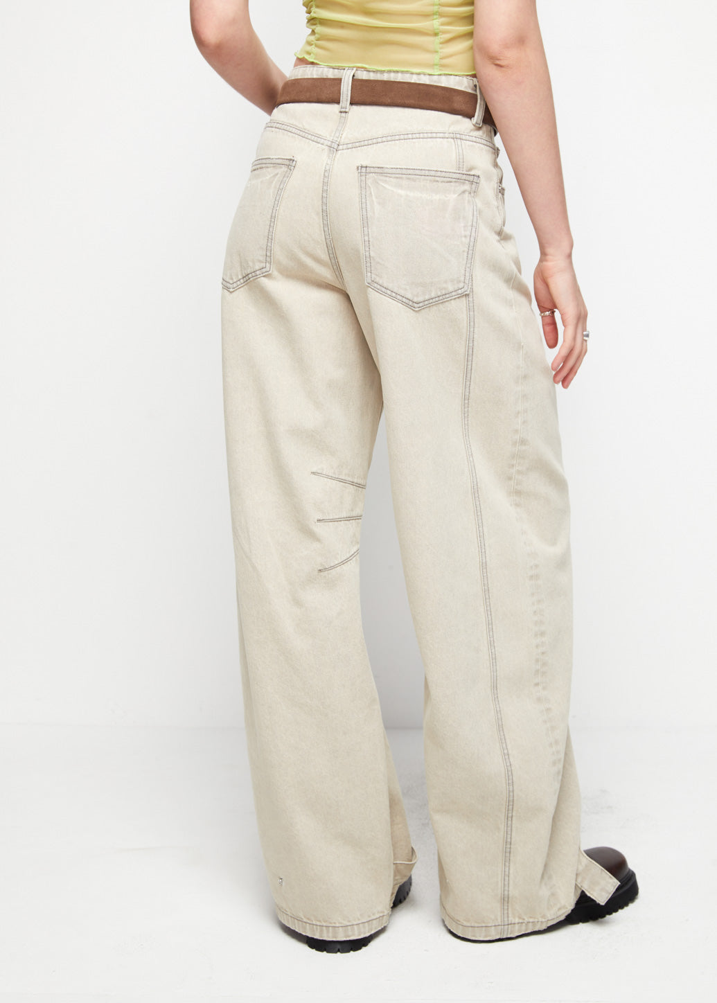 ANKLE-STRAP WIDE-LEG PANTS - CPS Chaps Official Store
