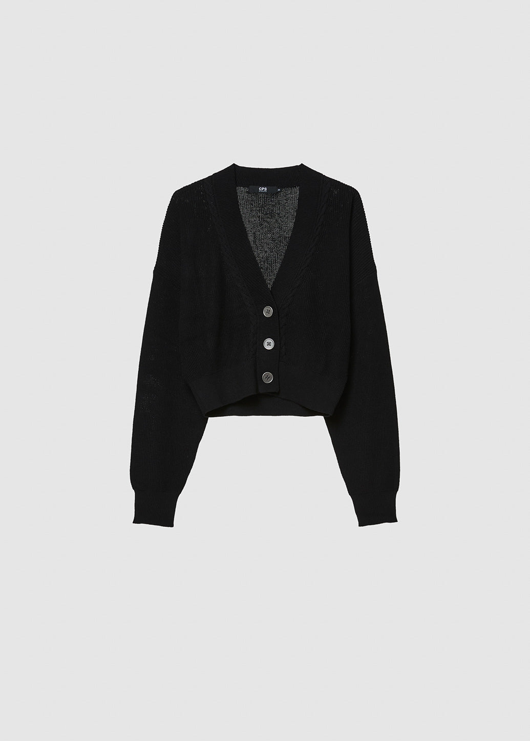 BASIC CROPPED KNITTED CARDIGAN - CPS Chaps Official Store