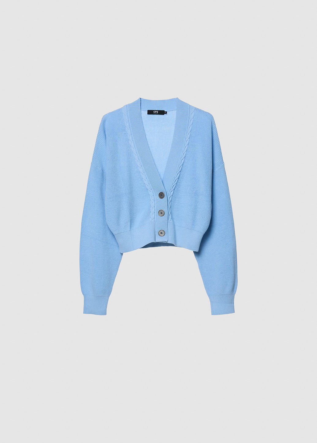 BASIC CROPPED KNITTED CARDIGAN - CPS Chaps Official Store