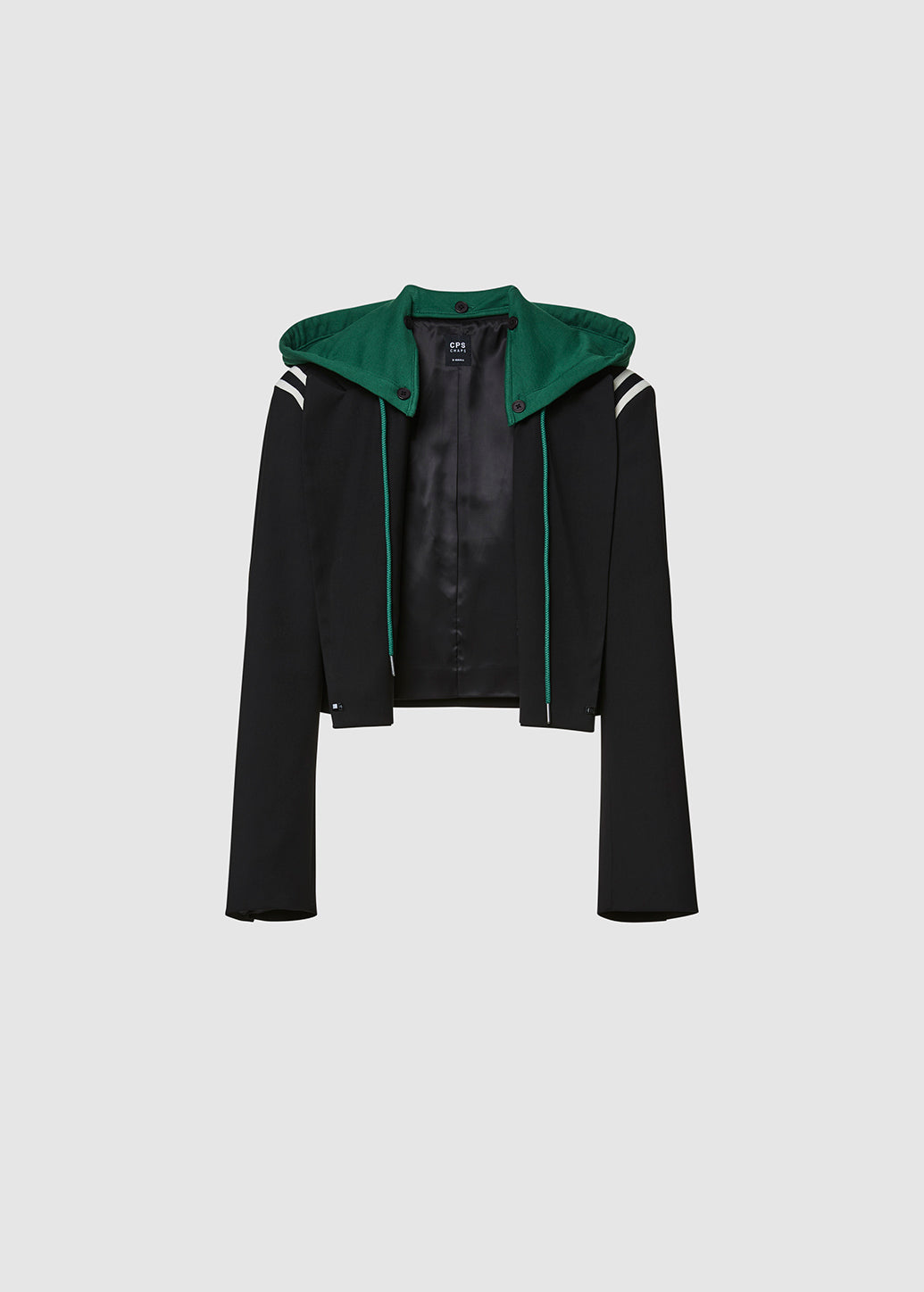BLACK SPORTY HOODIE - CPS Chaps Official Store
