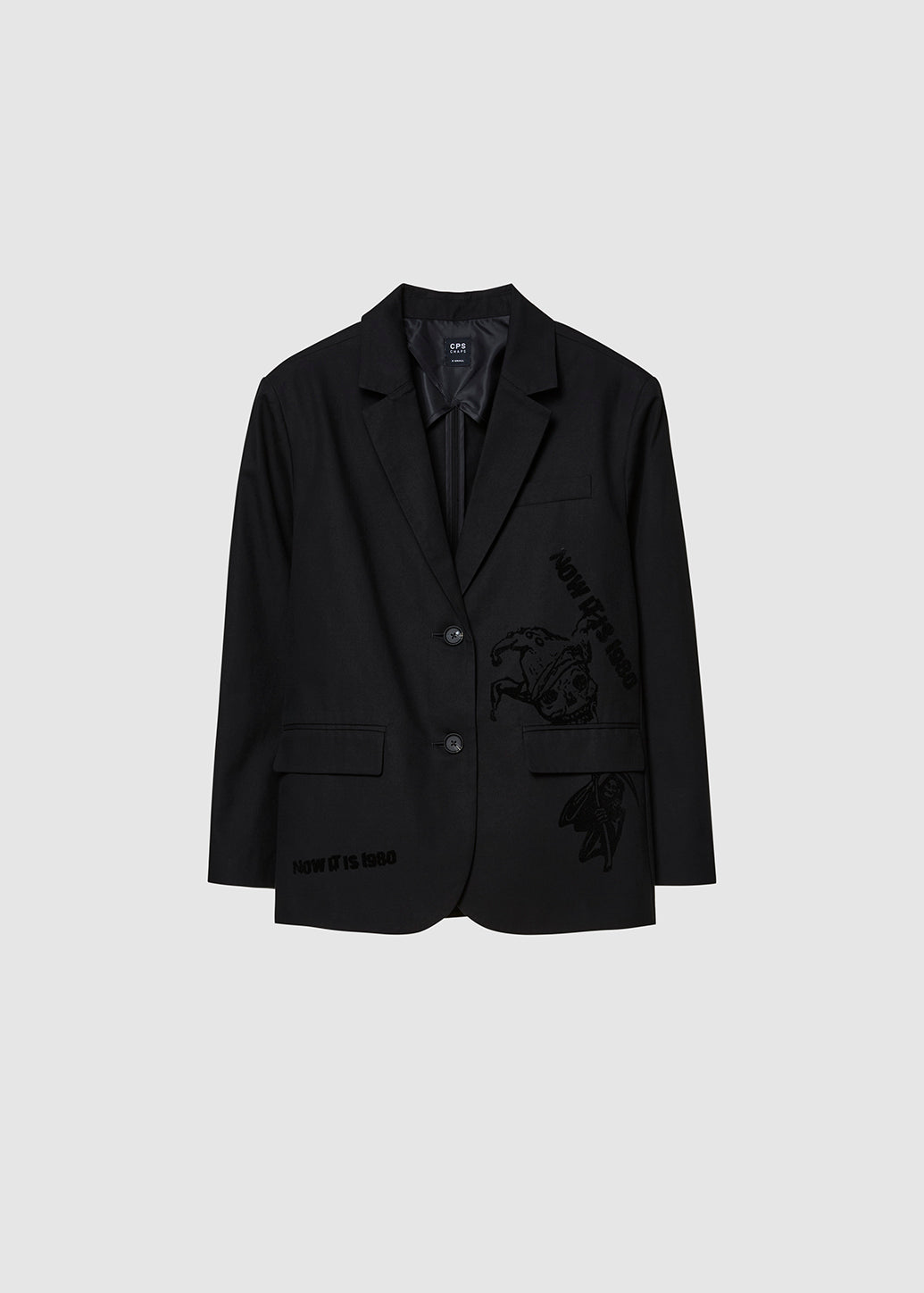 TONAL VELVET PRINTED BLAZER - CPS Chaps Official Store