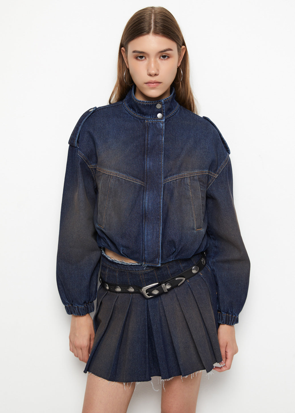 WASHED DENIM JACKET - CPS Chaps Official Store
