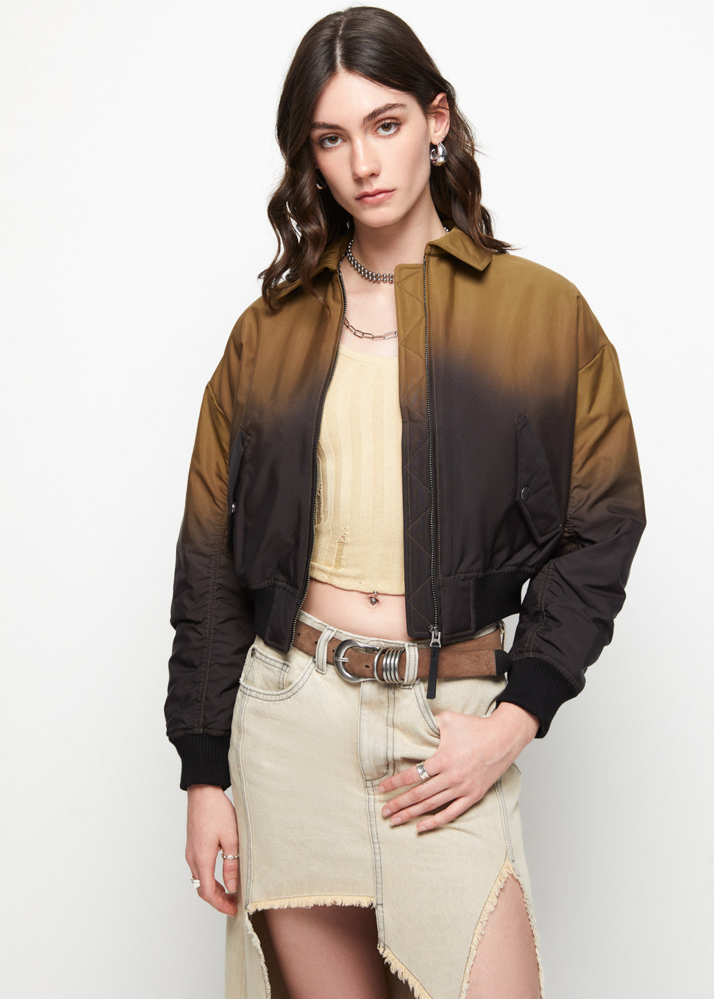 GRADIENT OVERSIZED FIT JACKET - CPS Chaps Official Store