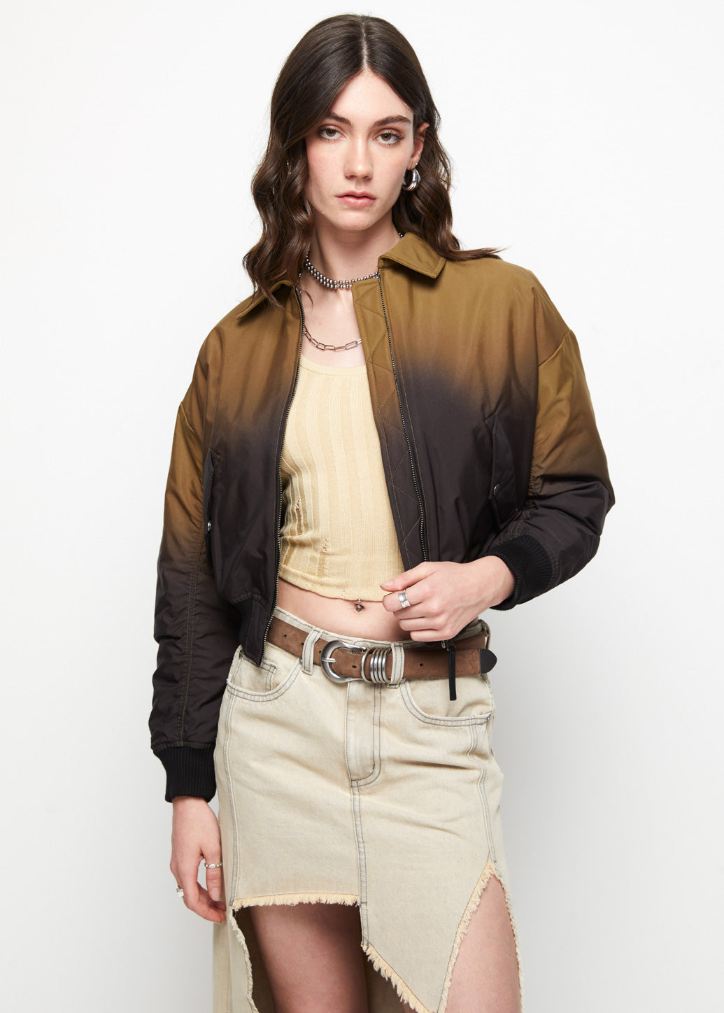 GRADIENT OVERSIZED FIT JACKET - CPS Chaps Official Store