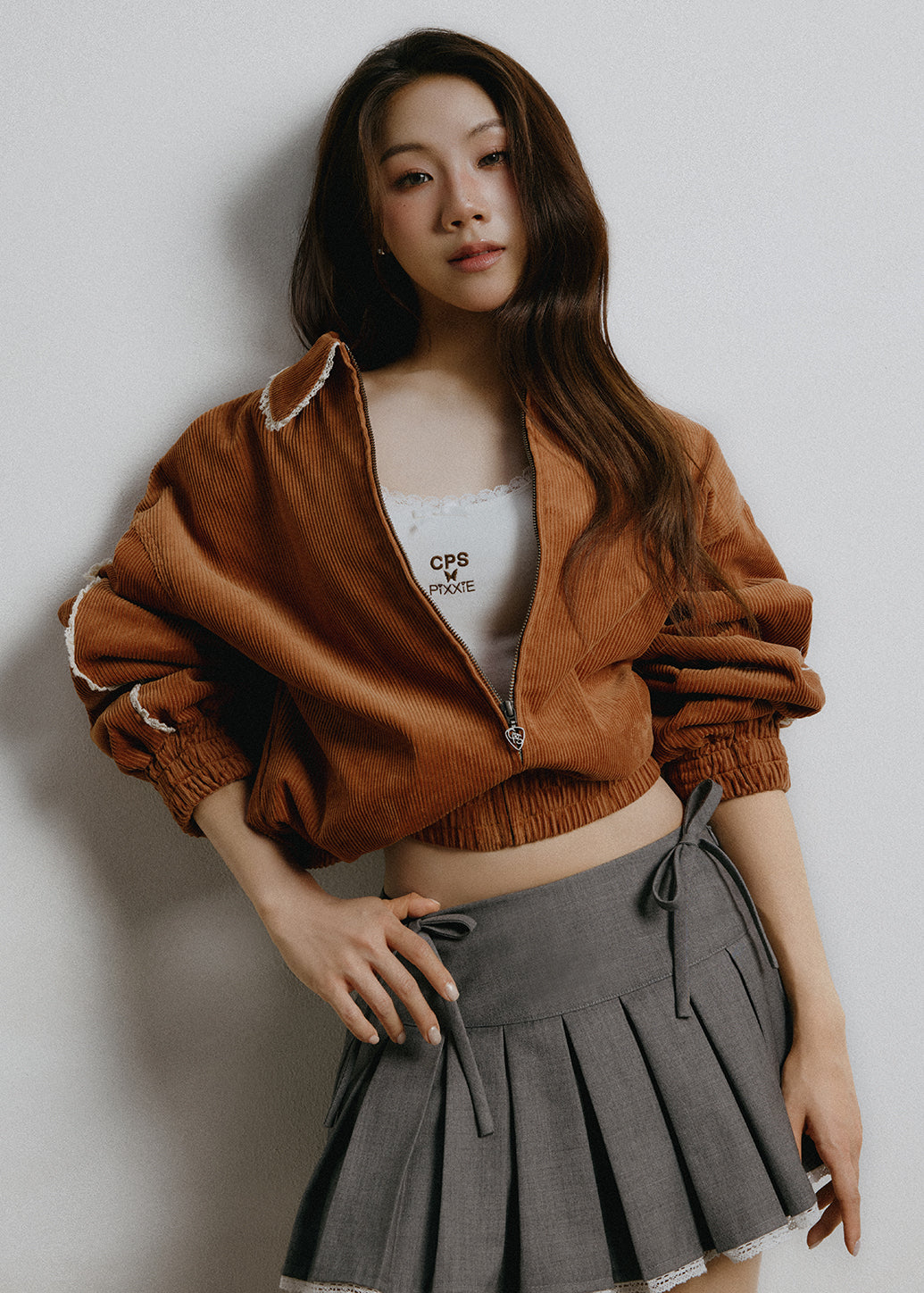 PIXXIE LACE TRIM CARDIGAN