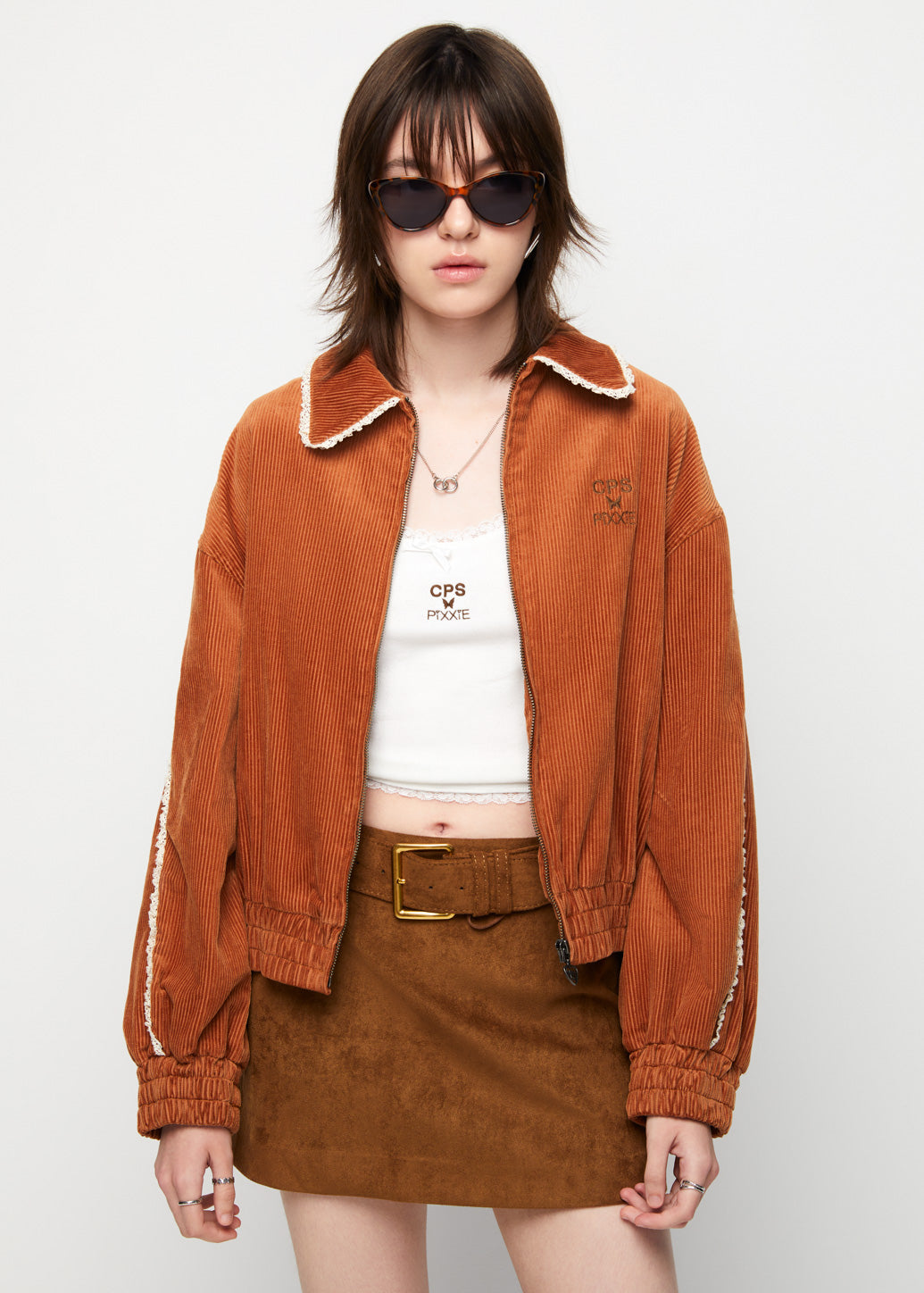 PIXXIE LACE TRIM CARDIGAN