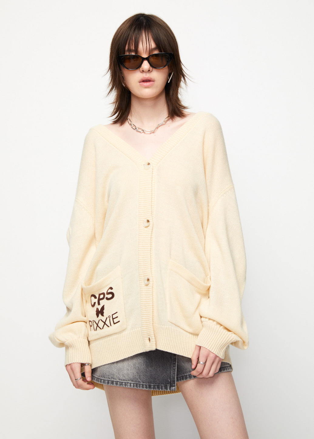PIXXIE TWIN POCKET CARDIGAN