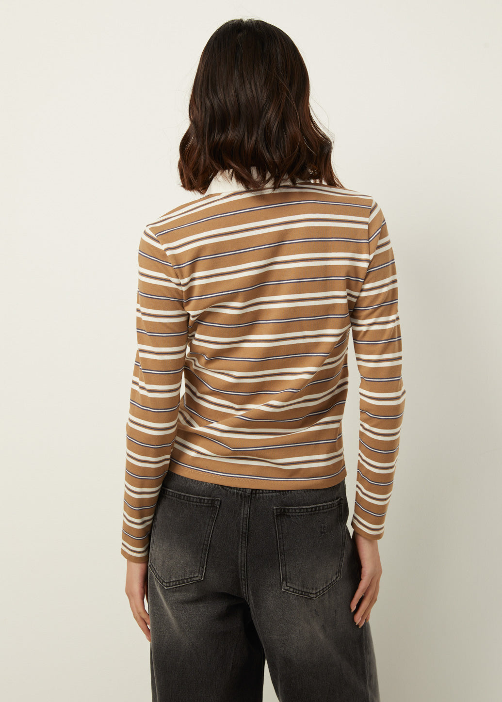 STRIPED PIQUE POLO SHIRT - CPS Chaps Official Store