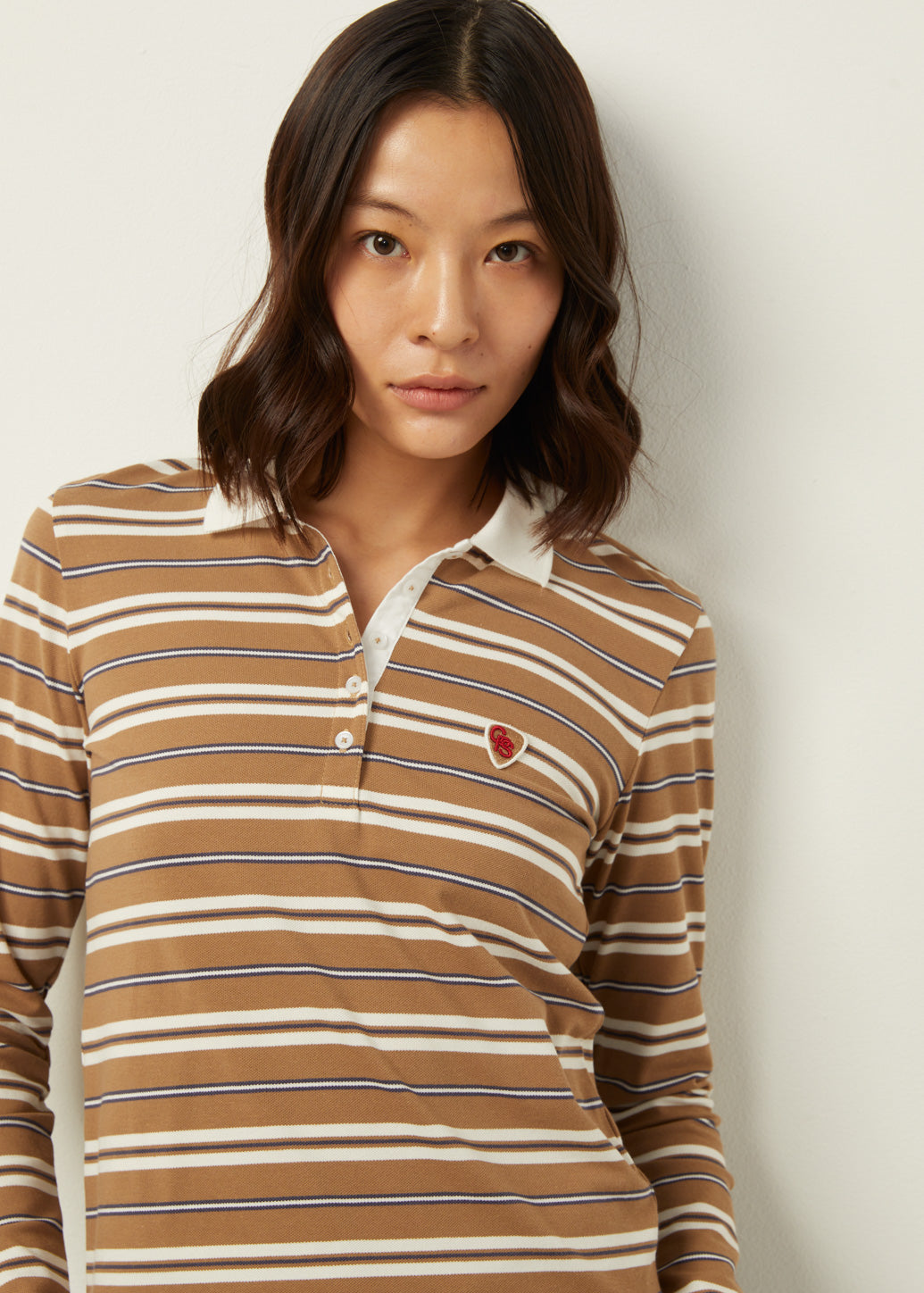 STRIPED PIQUE POLO SHIRT - CPS Chaps Official Store