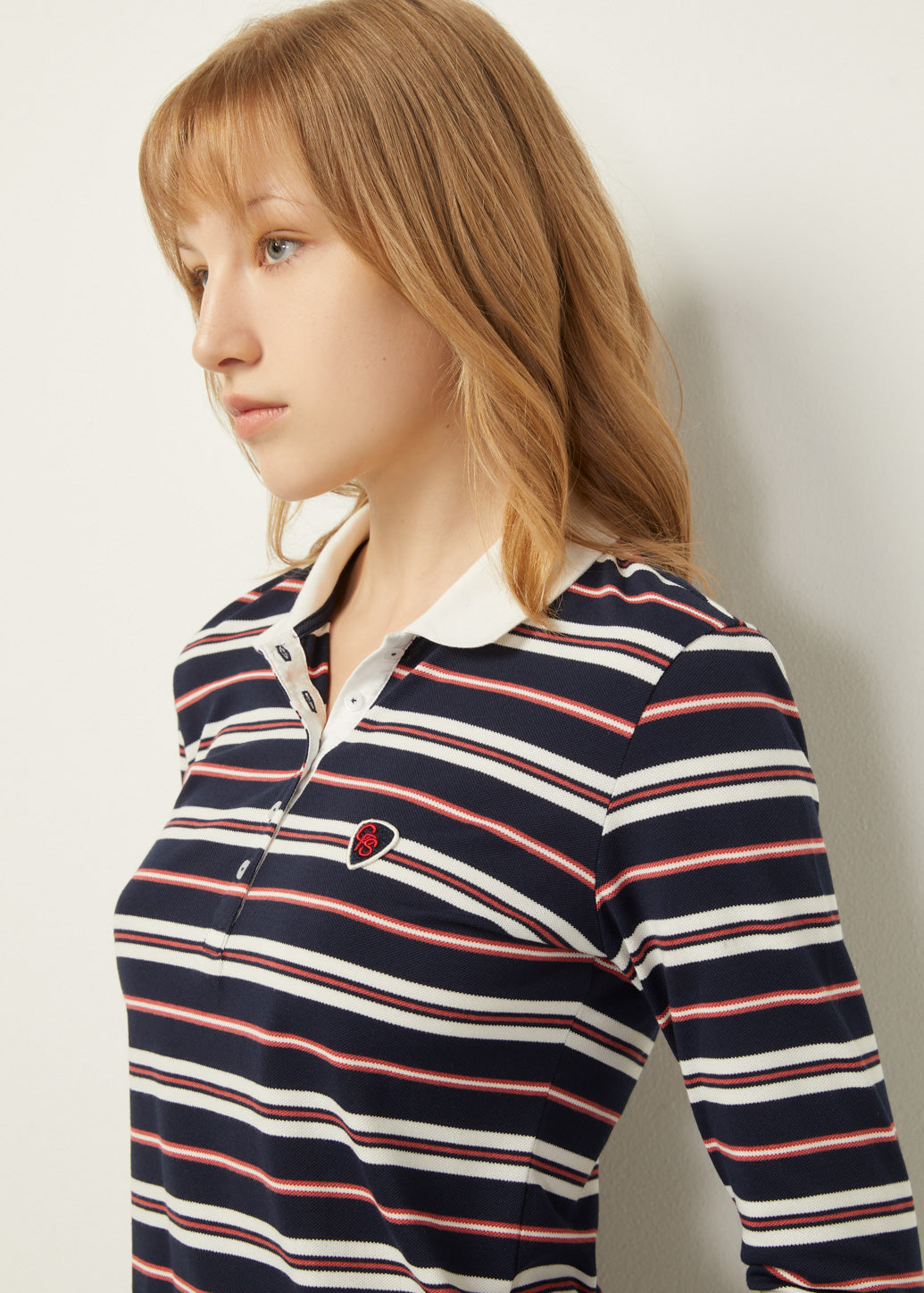 STRIPED PIQUE POLO SHIRT - CPS Chaps Official Store