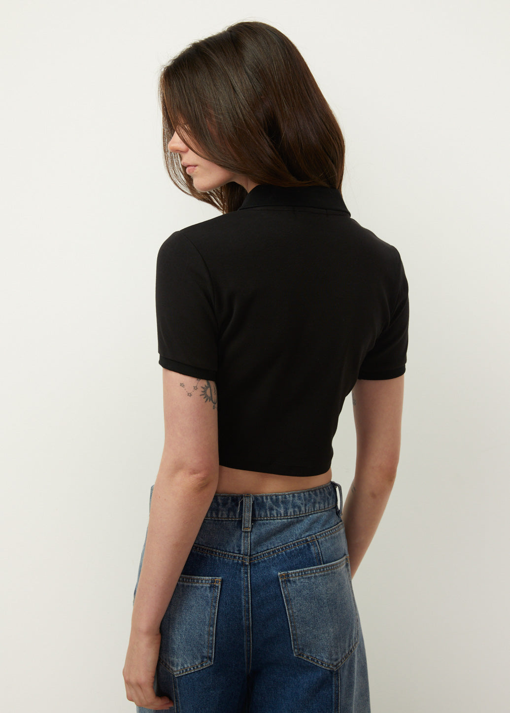 SYMBOLIC CROPPED POLO TEE - CPS Chaps Official Store