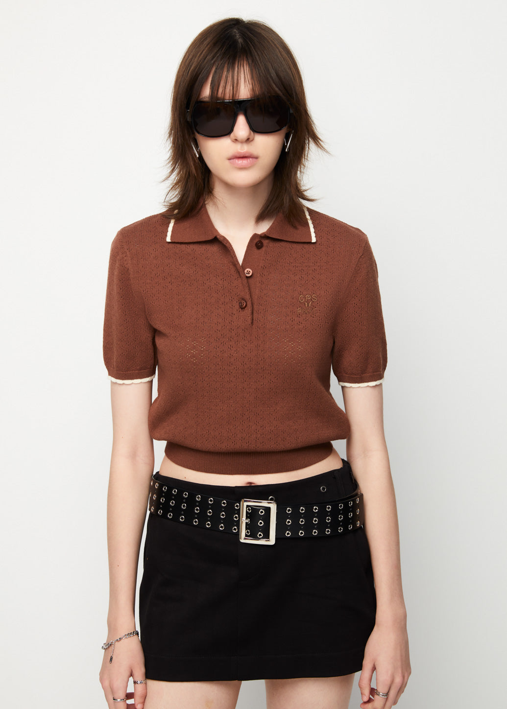 PIXXIE SCALLOP TRIM POLO