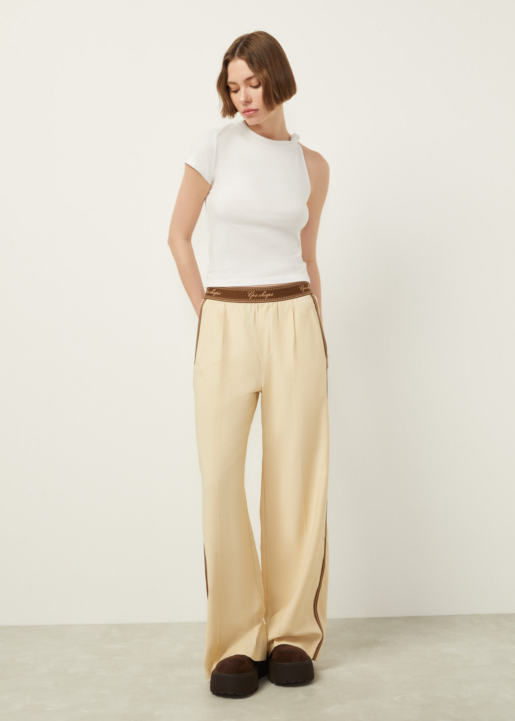 ELASTIC WAIST PANTS