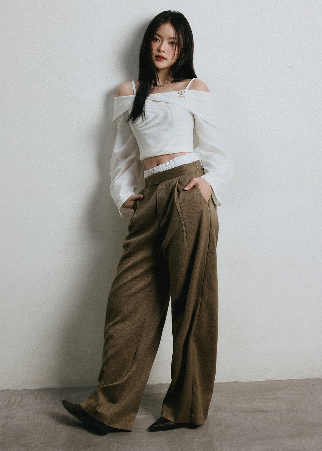 PIXXIE CLASSIC DARK BROWN PANTS