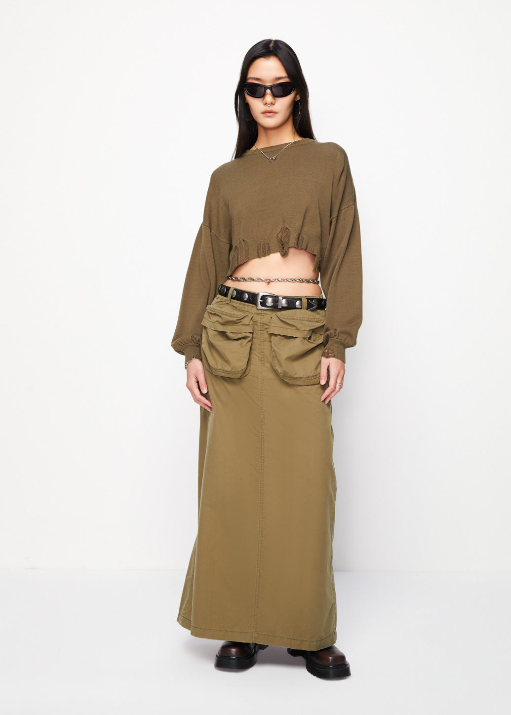 CARGO MAXI SKIRT